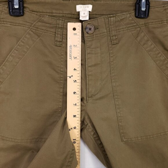 J Crew Chino Pants Tapered Leg Trousers Womens Stretch Size 8 Comfort - Picture 6 of 14